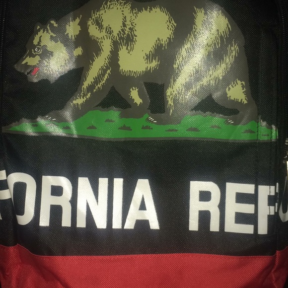 Black California Republic Brown Bear Backpack Bag - Picture 6 of 10